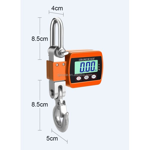 50g Accuracy Electronic Industrial Hanging Scale 300kg Digital Crane Scale with Customized OEM Support