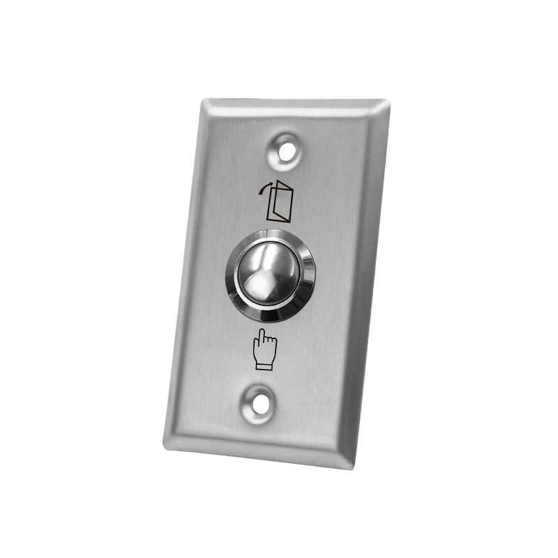 Mortise Mounted Spdt Door Exit Push Button Momentary Switch Waterproof 115 * 70 * 25mm