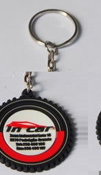 Cute Pvc Rubber Keychain For Kids , Any Shape 3d Keychains Custom