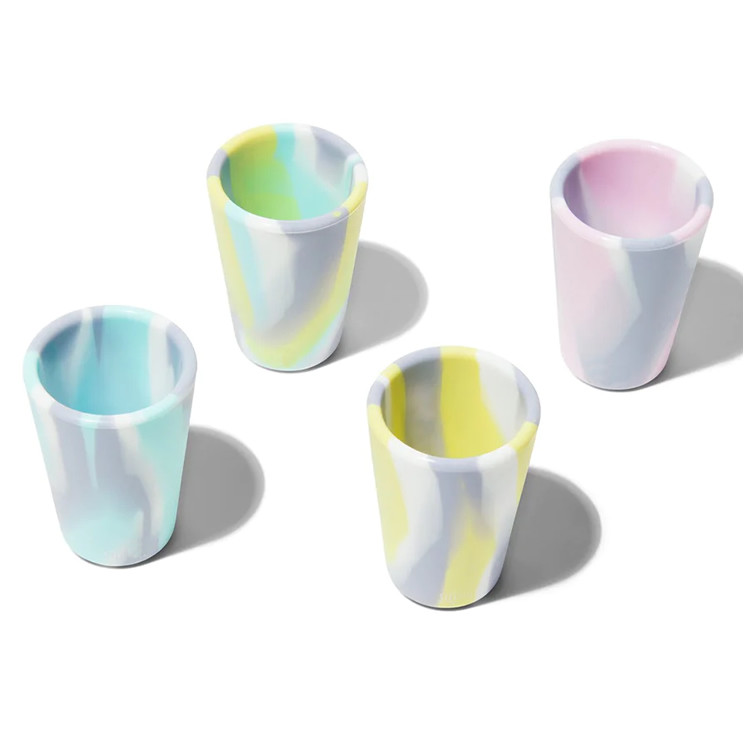 1.5oz Silicone Shot Glasses Shatterproof Opaque Silicone SiliPint Whisky Shot Glass