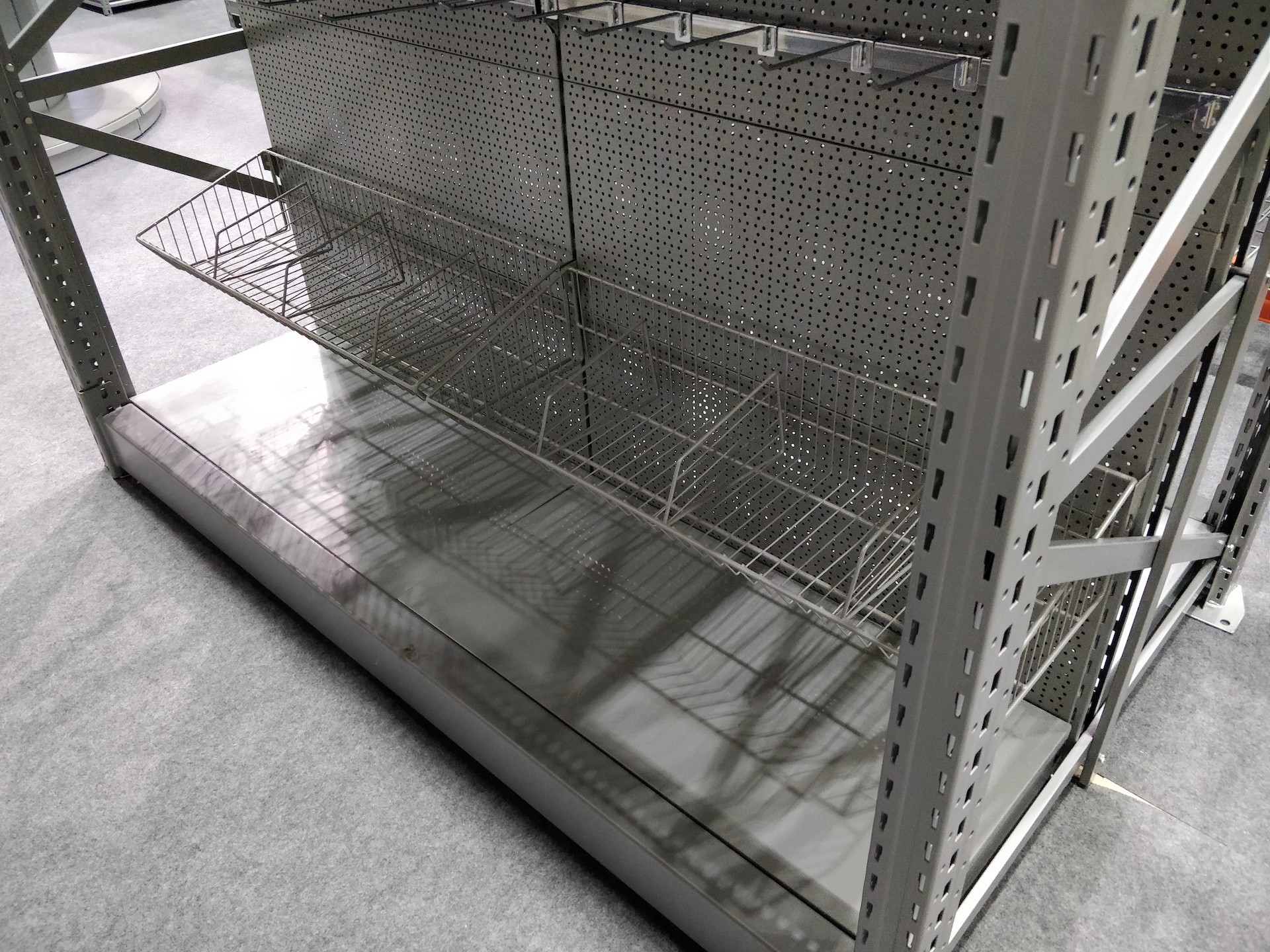 Tegometall Style Supermarket Metal Shelves Two In One Integrated Long Life Spend