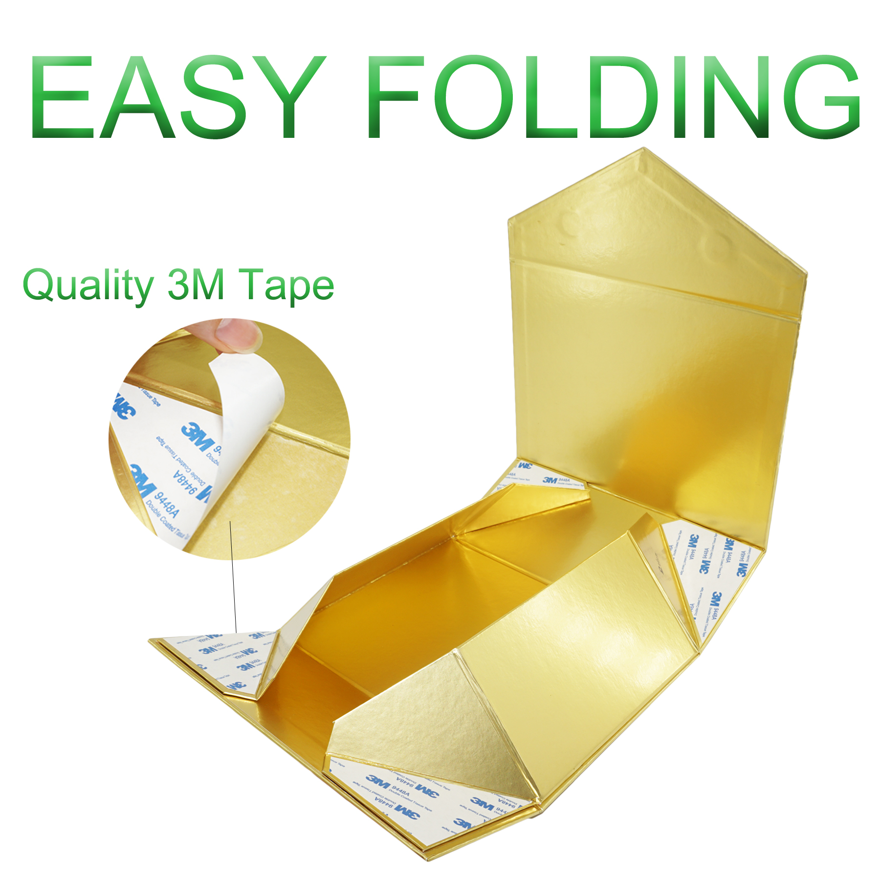 Magnetic Collapsible Rectangle Cardboard Presentation Boxes For Party Wine Packaging