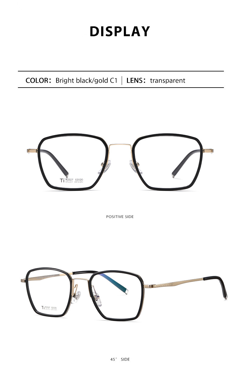 Customized Acetate Titanium Frame Glasses Men Women For Computer Reading