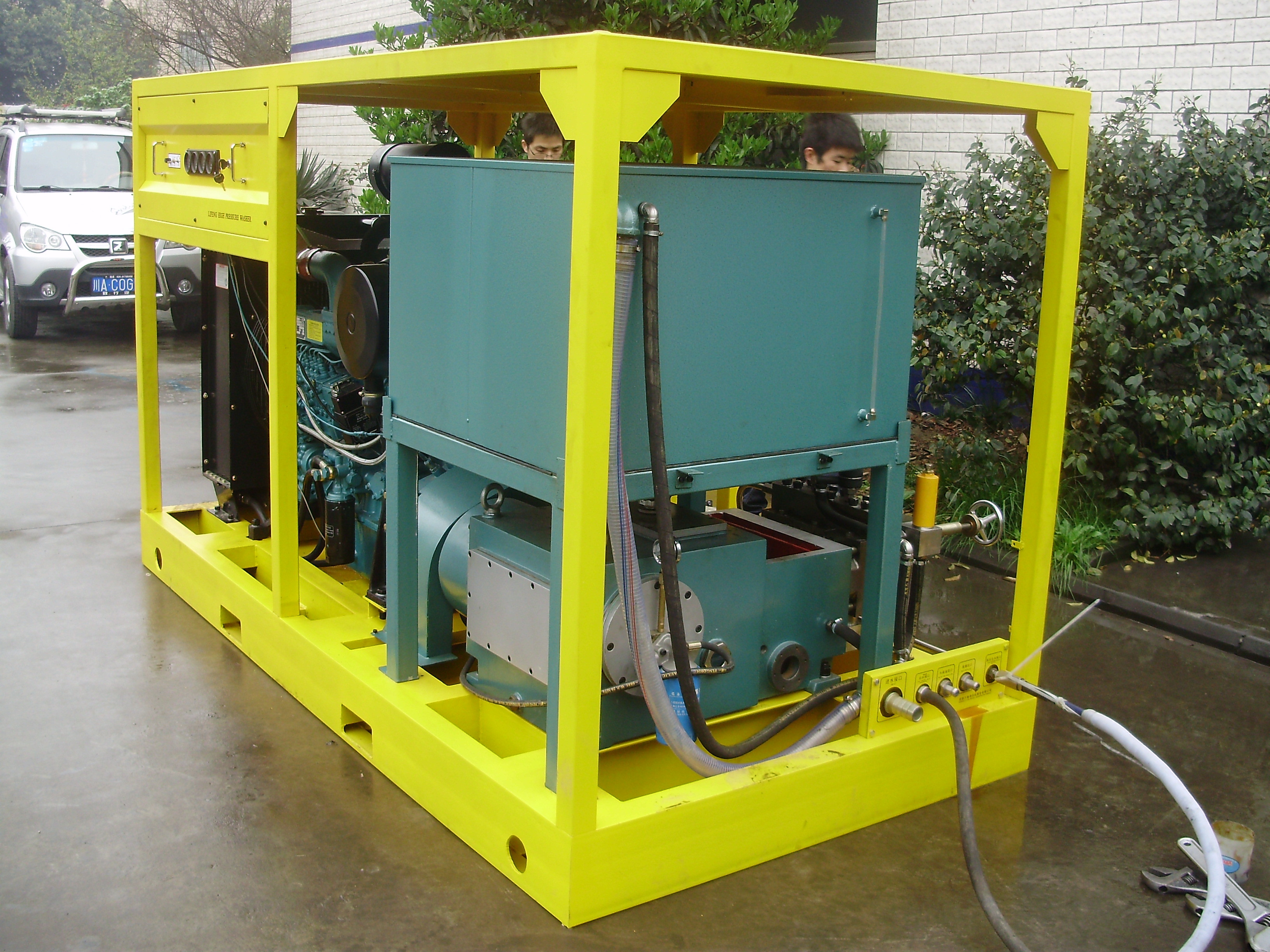 132kw Diesel Pressure Washer 1000bar Industrial Water Blasting Machine