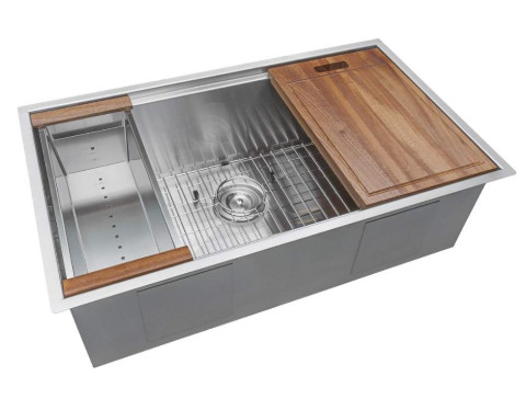 140mm Opening SUS 304 Undermount 1 Bowl Kitchen Sink