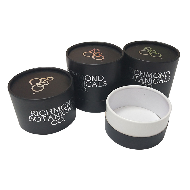 Antiwear Black Cardboard Tube Packaging , Ultraportable Cardboard Packing Tubes