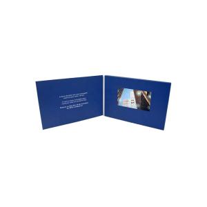 Foldable Softcover Video Player Greeting Card Support High Resolution