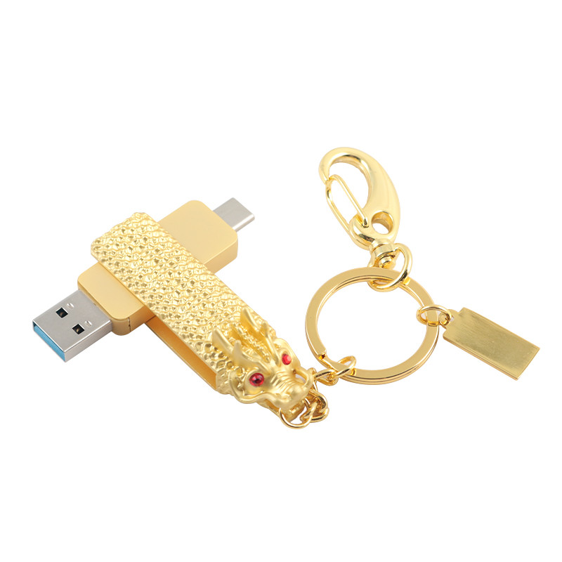Dragon-Shaped Type C And Usb Flash Drive With Fast Reading And Writing 3.0 usb