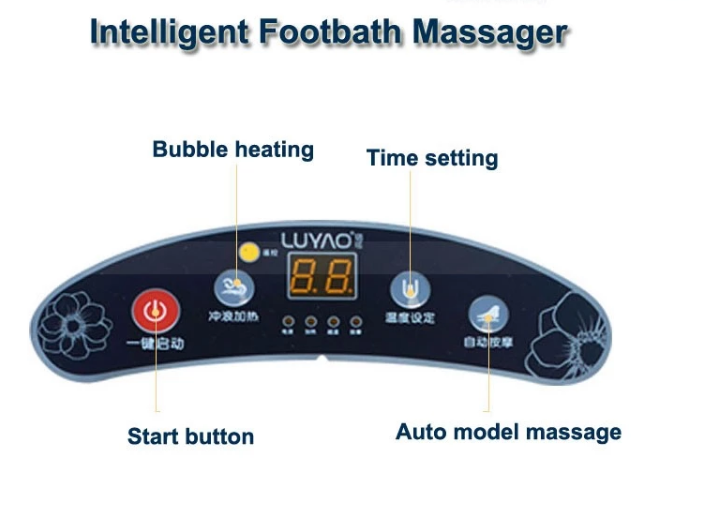 Automatic Rolling Home Foot Spa Machine With PTC Heating And Red Light