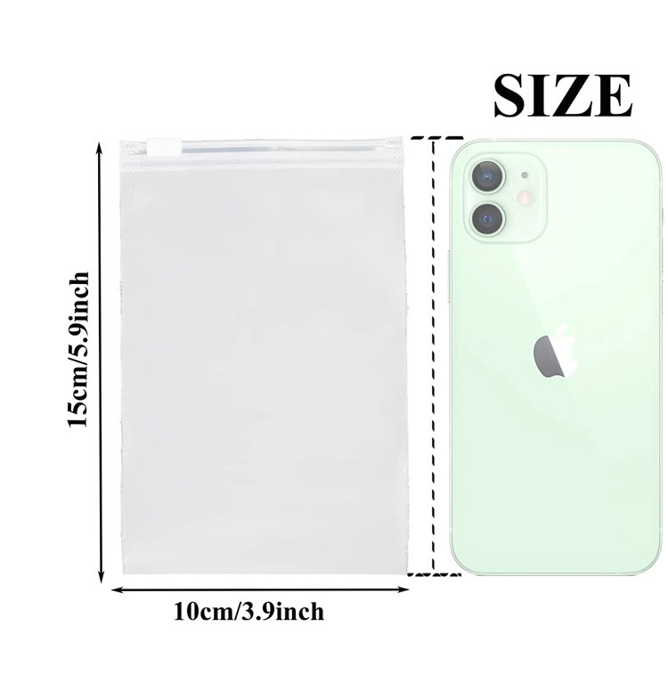 Reclosable Vent Holes Translucent Plastic Bags For Storage Frosted