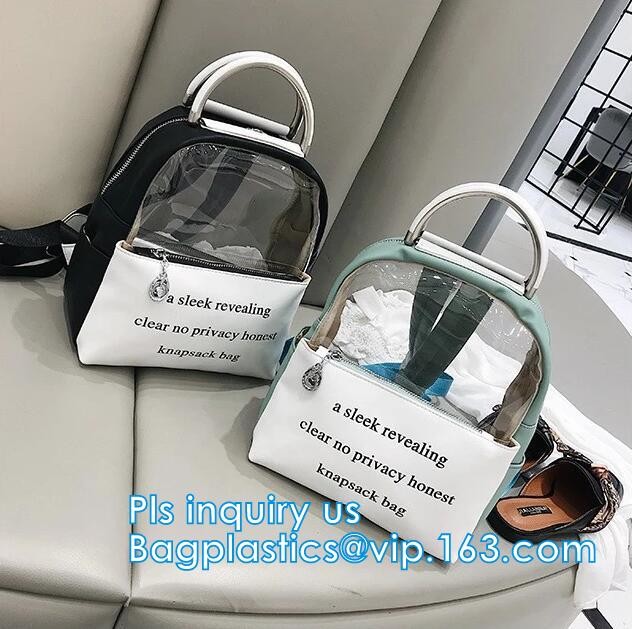 PVC Waterproof Dry Bag Hiking Backpack, Fashionable Transparent Waterproof Pvc Backpack, Casual Clear PVC Backpack Plast