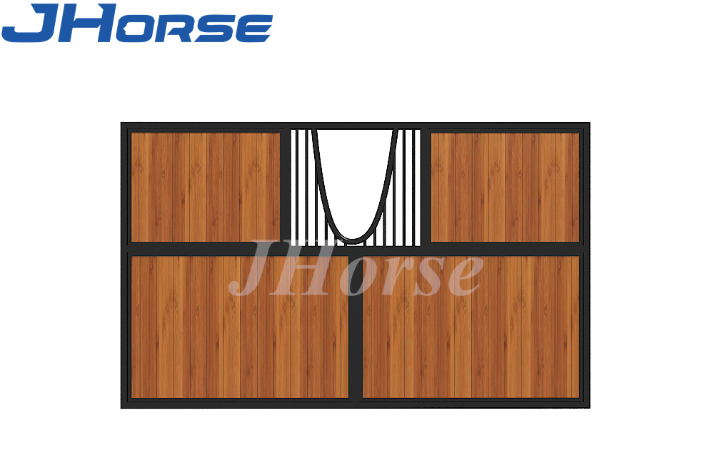 Full Bamboo Wood Horse Stable Partitions Side Back Panels