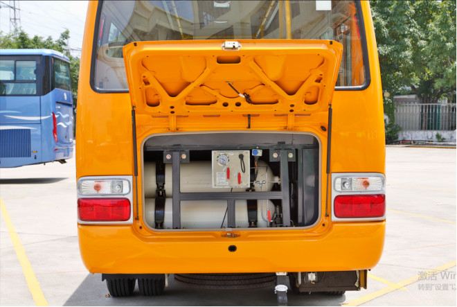 Used Transit Bus Golden Dragon Coaster Minibus 23 Seats CNG Engine