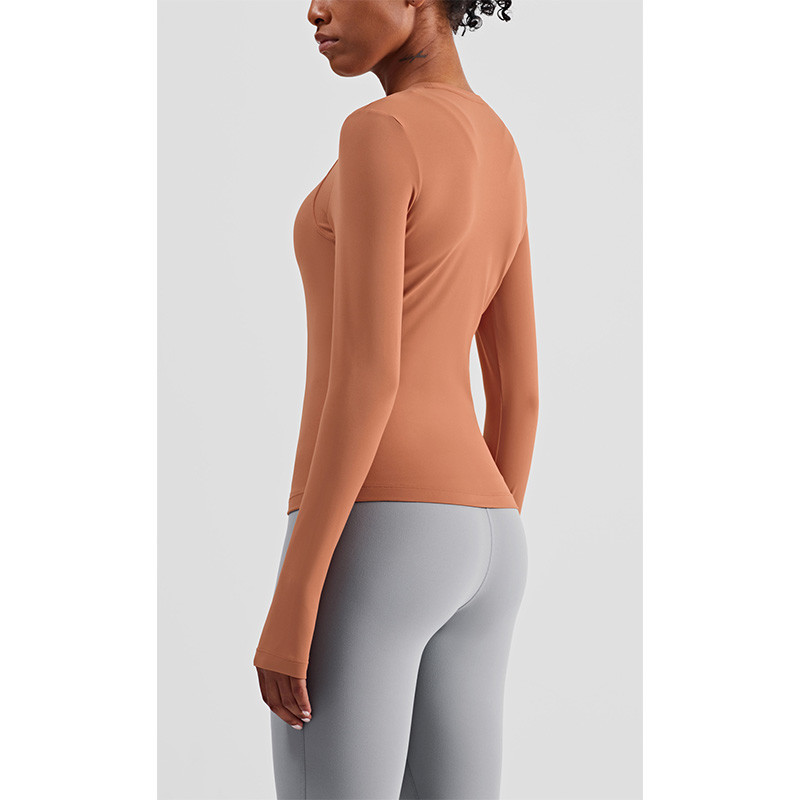 Wholesale Horse Riding Tops / Ladies Long Sleeve Base Layer With Thumb Cuff