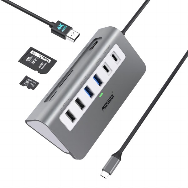 Usb C 4 In 1 Multiport Adapter With USB 3.0 Ports 4K HDMI For Laptop Notebook