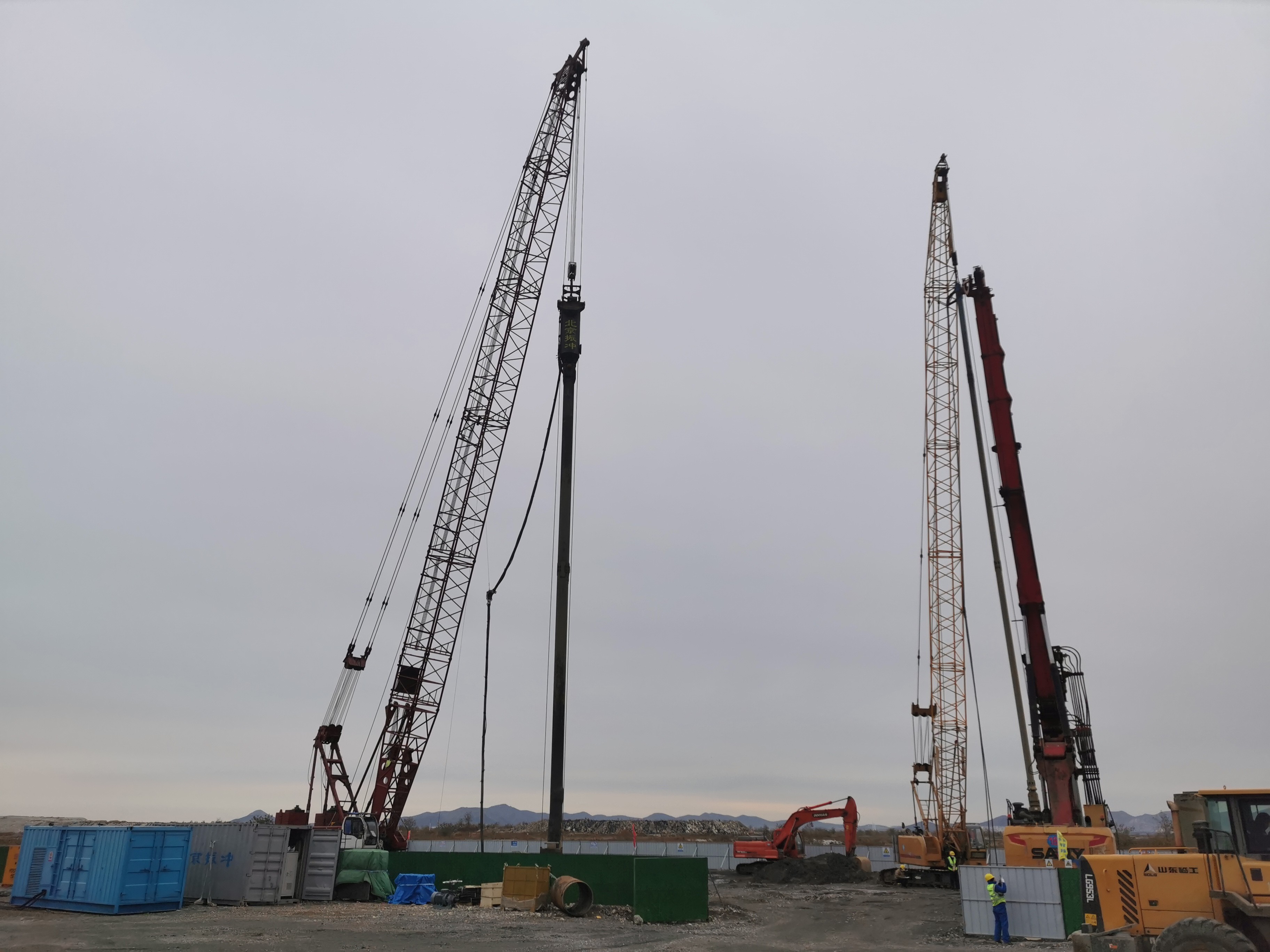 176kW Power Pack Hydraulic Vibroflot Adapt To Soil Layer Frequency in Liquefaction Resistance