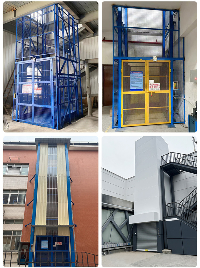 500kg-20000kg Hydraulic Cargo Lift Indoor Goods Lift For Warehouse 3