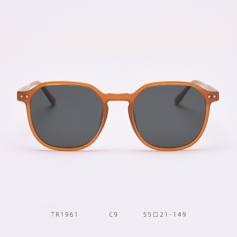 European American Square Frame Polarized Sunglasses Ins Photo Men Women