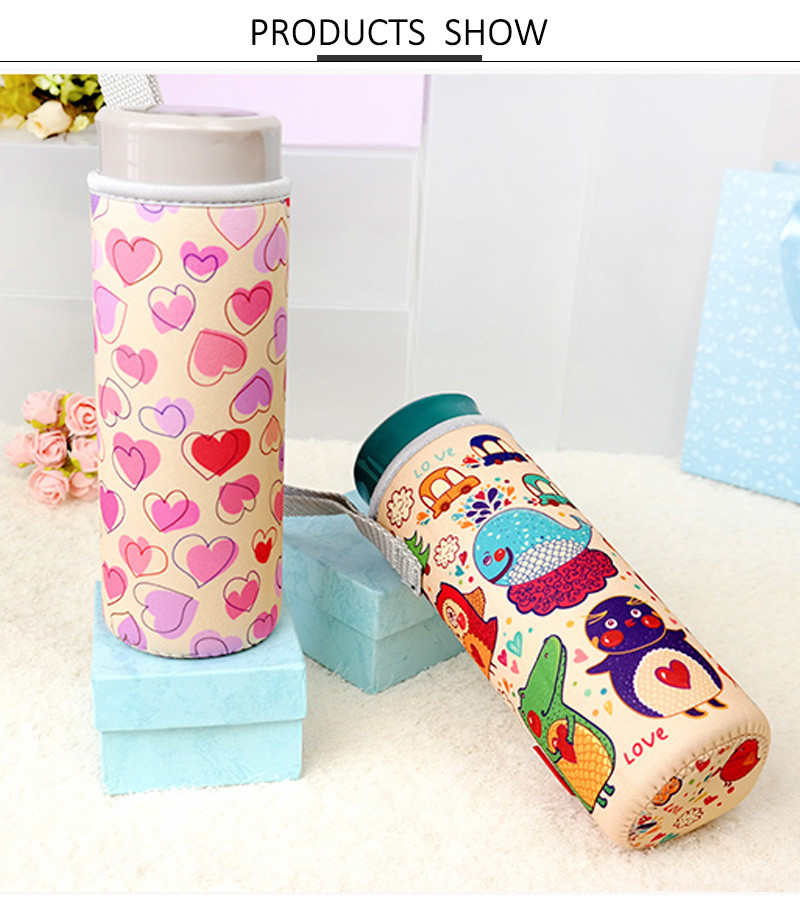 Reusable Portable L6CM Glass Water Bottle Sleeve