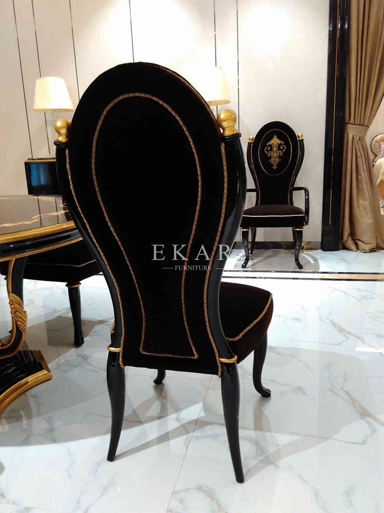 Hot sales Italy antique dining room wood design dining chairs TV-009B