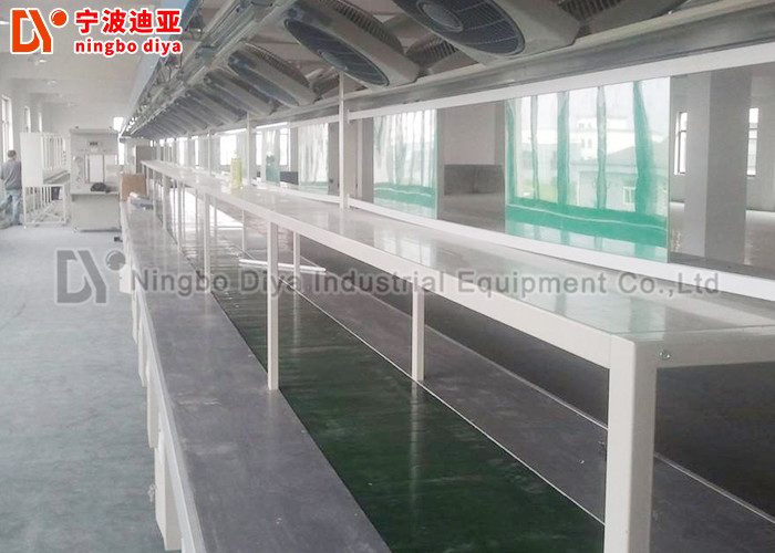 Flexible Flat Top Chain Conveyor , Fire Resistant SS Slat Chain Conveyor