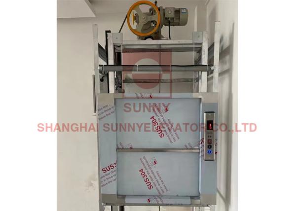 Silent Small Stainless Steel Restaurant Hotel Kitchen Food Elevator Electric