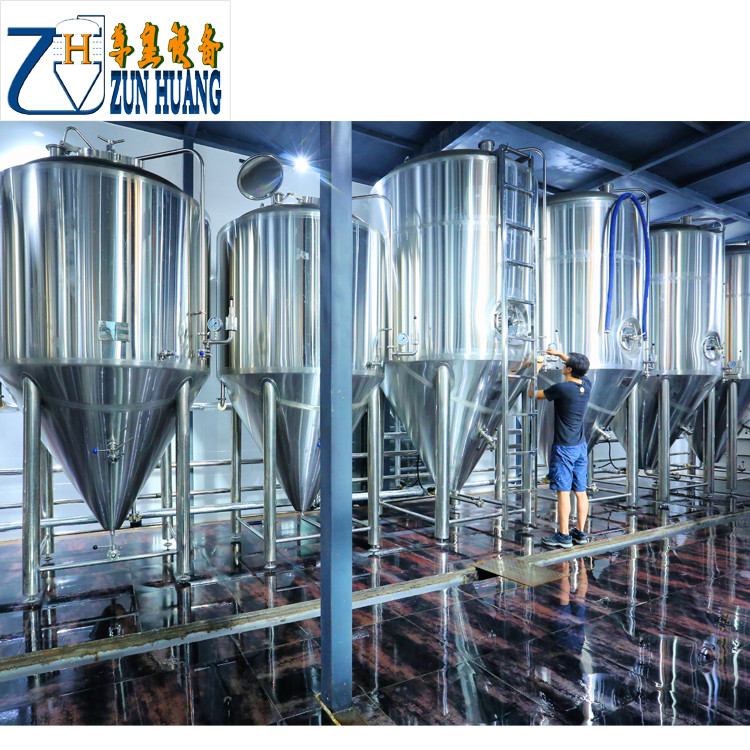 10BBL / 20BBL / 30BBL Commercial Beer Brewing Systems Polished For Restaurants