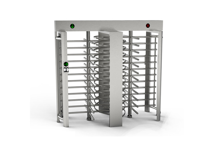 Indoor SS304 4 Sections 90 Degree Full Height Turnstile