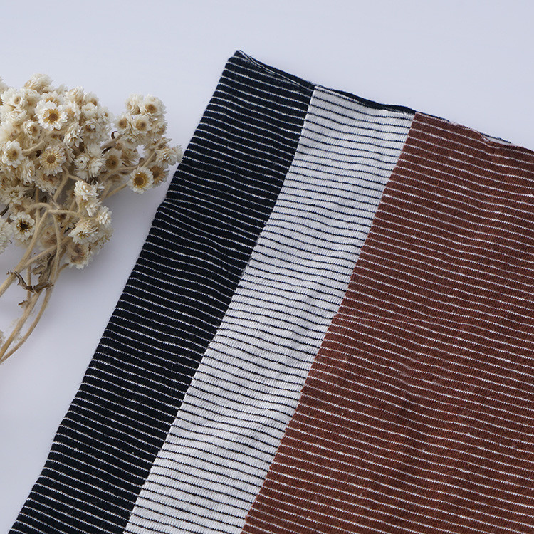 Fashionable And Sweat-Absorbent Breathable Striped Material Fabric For T-Shirt
