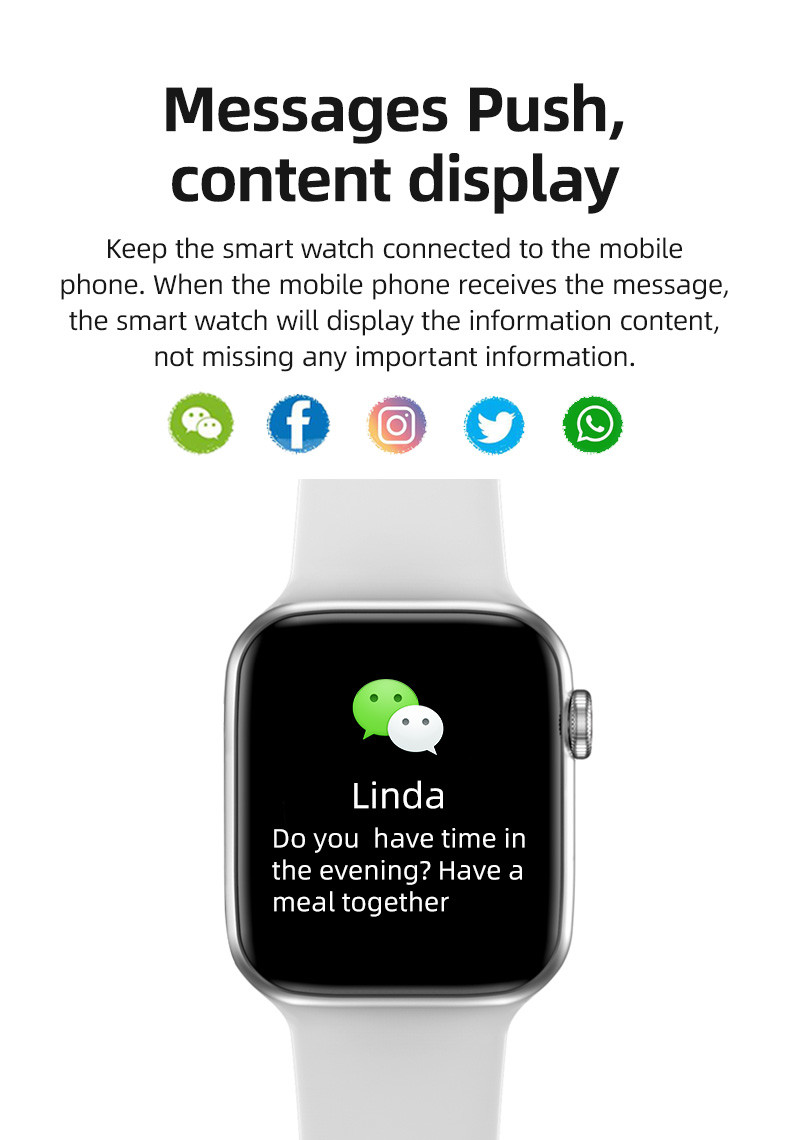 170mAh IPS 320x240 Full Touch Smartwatch IWO 10 T500 Plus BT3.0