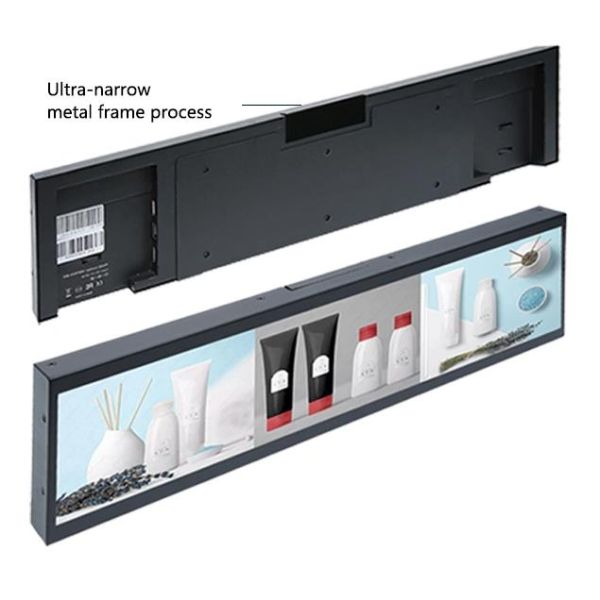 Android LCD Stretched Bar Display Commercial Advertising Signage for Supermarket