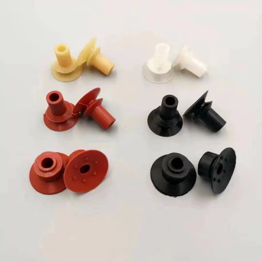 35x13x0.5mm Red Rubber Sucker Offset Printing Machine Spare Parts For Garment Shops