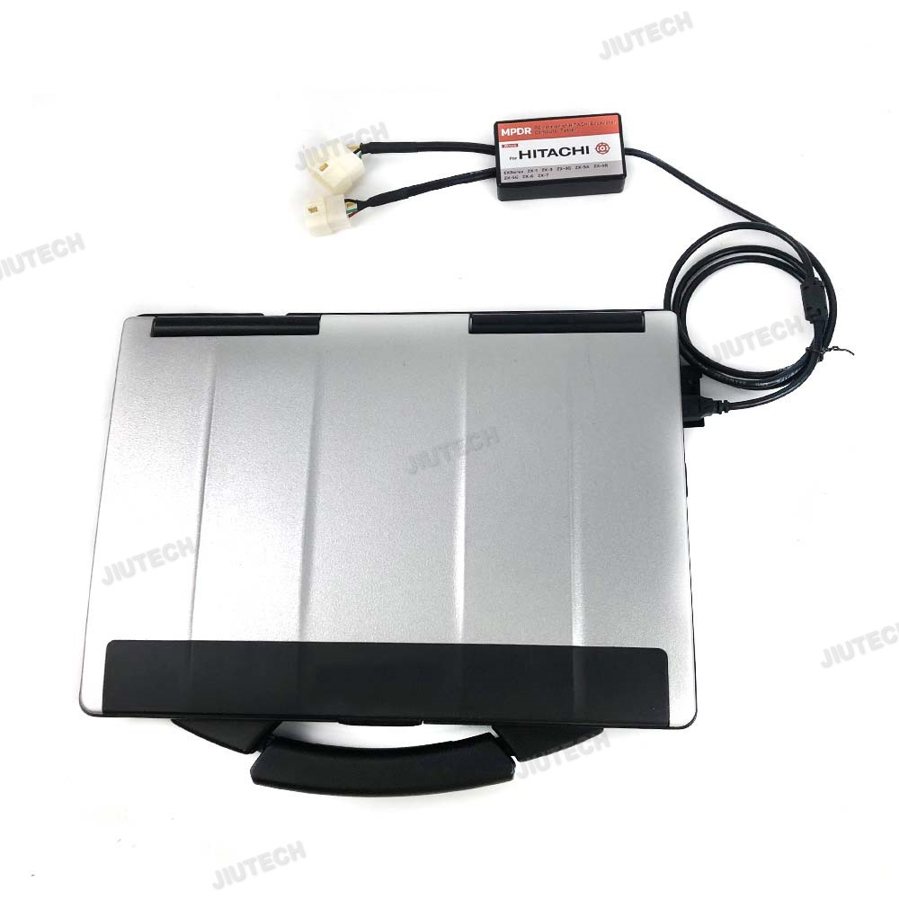 For Dr.ZX Diagnostic USB 4Pin Cable And 6Pin Cont Connectors For Hitachi Diagnostic Scanner Excavator Diagnosis Tool+CF53 Laptop