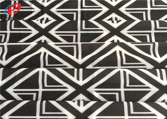 Printed Dry Fit UPF 50 Four Way Stretch Polyester Spandex Fabric For Bikini