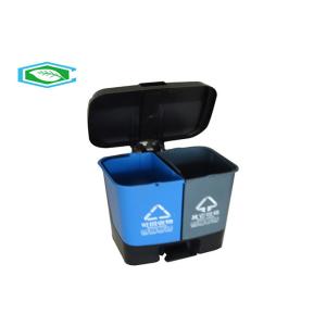 Buy cheap 40 Liter 20 Gallon Garbage Can Dual Compartment Rectangular Kitchen Garbage Bin product