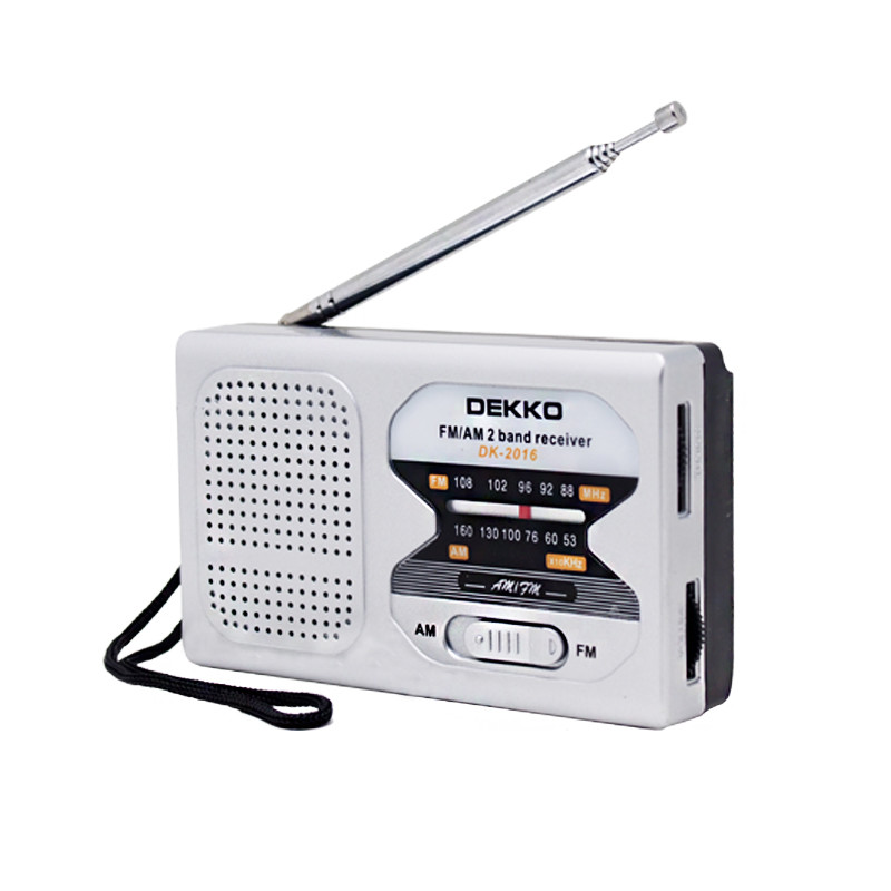 Plastic Digital Portable AM FM Radio Speaker 23MM50dB Built In Antenna