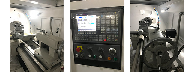 Horizontal CNC Turning Center Machine 2000mm Processing Length For Thread Or Boring