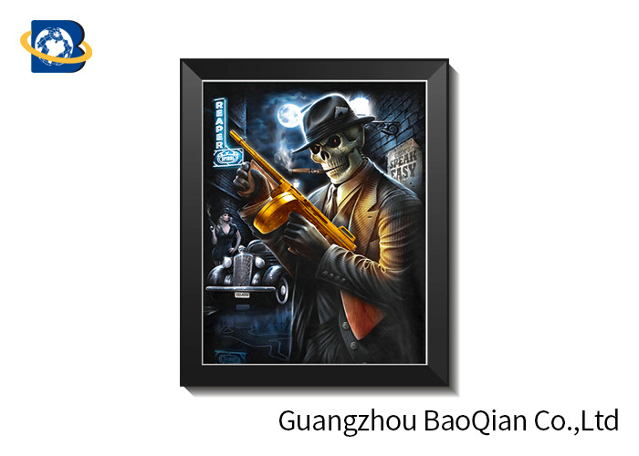 60 * 80cm Waterproof Grim Ripper 3D Lenticular Pictures For House Decoration