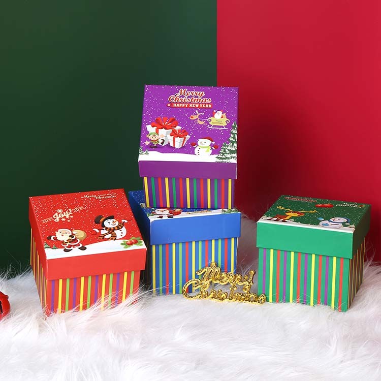 Jewelry Present Gift Box Mini Multi Color Christmas Gift Boxes Necklace Jewelry Storage