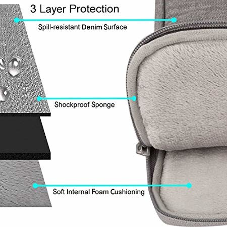 14-15.4 Inch Waterproof Laptop Carrying Case Oxford Fabric With Handle Purple