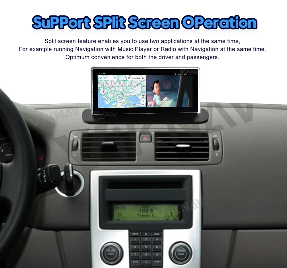 Viknav Car Radio For Volvo XC90 (2004-2013) 8.8 inch Android Auto Multimedia Player GPS Navigation Head Unit