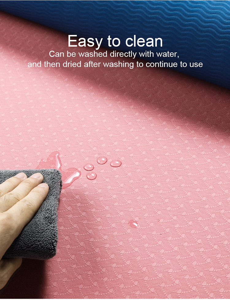 8mm 173CM Yoga Workout Mats Anti Slip Fitness With Carrier Strap