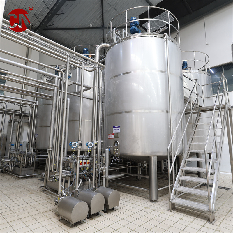 Liquid Filling Machine with Heater and Mixer 1000L Liquid Beverage Juice Liquid Mixing Tank