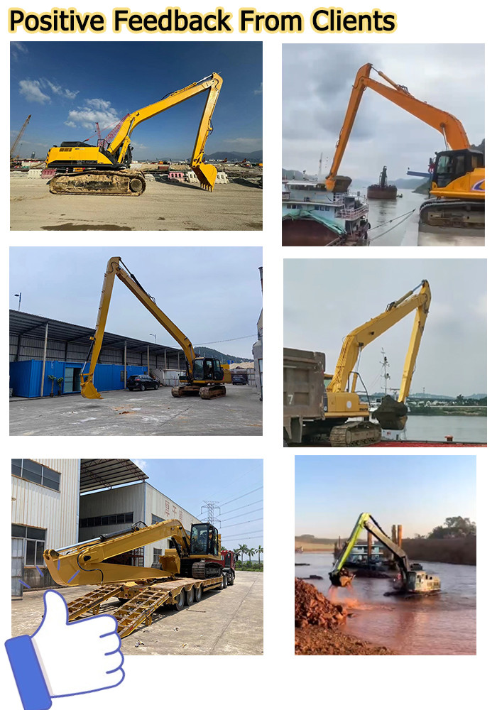 18m Long Reach Excavator Boom Heavy Equipment Long Arm For Cleaning Riverbed