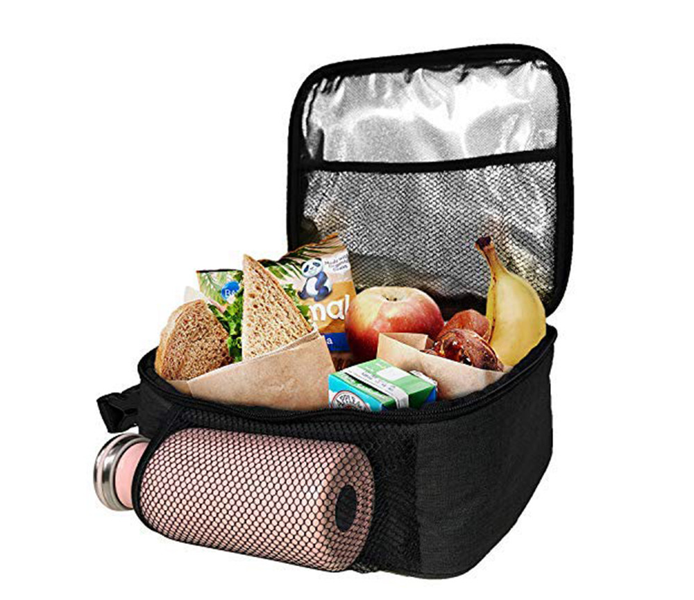 Spacious Adult Oxford Insulated Lunch Bag With Embroidery Logo