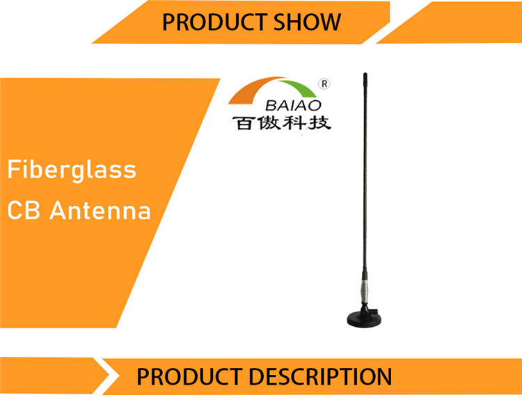 Fiberglass whip Strong Magnetic Base CB Antenna  for Car and Commercial Vehicles