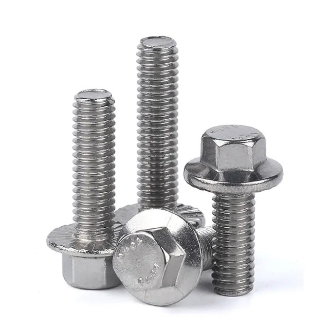 2205 2507 Super Duplex Stainless Steel Hexagon Flange Bolt Chinese Factory Supply Screws