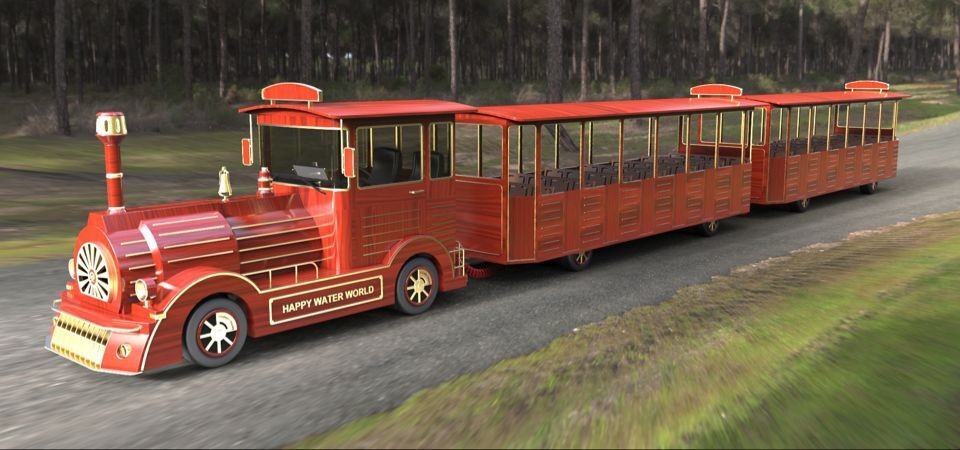 Diesel Power Tourist Trackless Train With 42 Seats , Multi Color Shopping Mall Trains