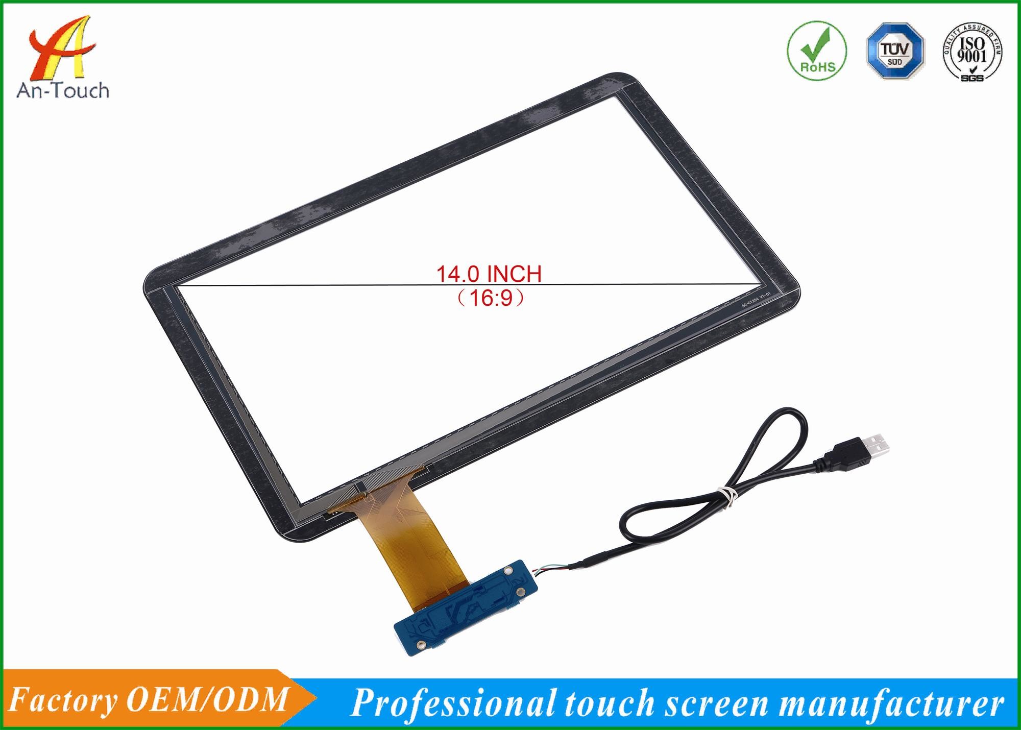 HD 14 Inch KTV Touch Screen Overlay Anti - Interference Ability , 4096*4096 Resolution