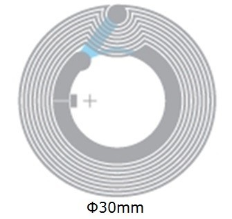 Dia 33mm PET HF Wet RFID Inlay With RFID Classic ® / SLI / NFC Chip